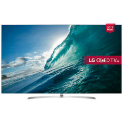 LG OLED65B7V OLED HDR 4K Ultra HD Smart TV, 65 with Freeview Play, Dolby Atmos, Picture-On-Metal Design & Crescent Stand, Silver